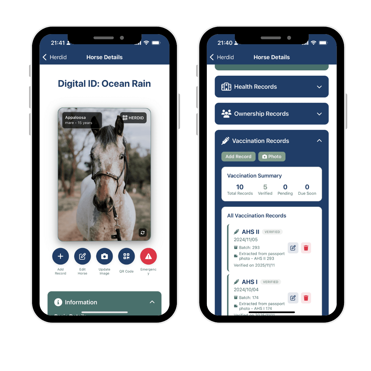 HerdID Mobile App Example